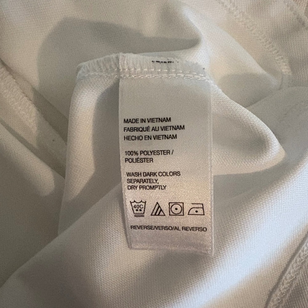 Izod Golf White Collared Athletic Active Short Sleeve Golf Shirt (Women's XL) - Picture 6 of 6